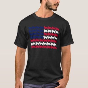 Cavalier King Charles Spaniels American Flag Usa P T-Shirt
