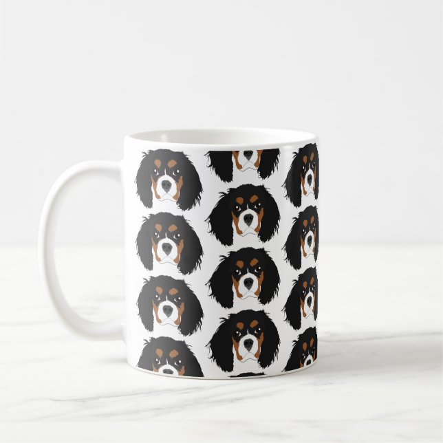 Cavalier King Charles Spaniels on Mug (Left)