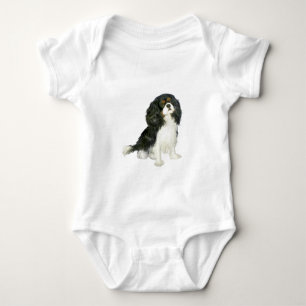 Cavalier King Charles - Tri Coloured Baby Bodysuit