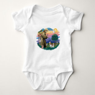 Cavalier King Charles (two Blenheim) Baby Bodysuit