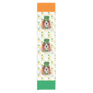 Cavalier King Holiday Home Decor St Patricks Day Short Table Runner