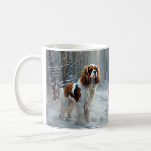 Cavalier King Let It Snow Christmas Brushed  Coffee Mug
