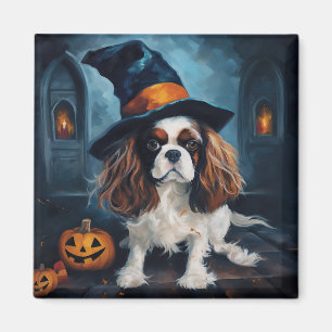 Cavalier King Pumpkins Halloween Scary Magnet