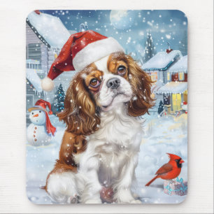 Cavalier King Winter Wonderland Christmas Joy Mouse Pad