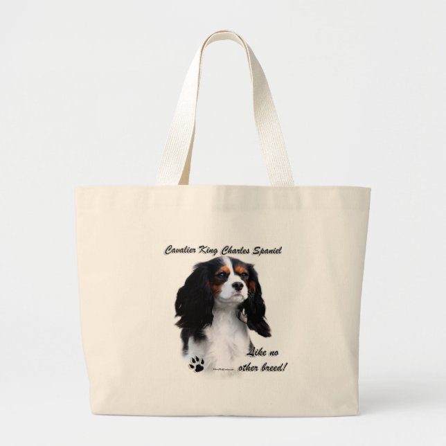 Cavalier Like No Other Breed Large Tote Bag (Front)