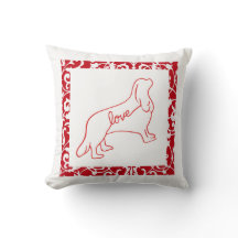 Cavalier Love Throw Pillow 2