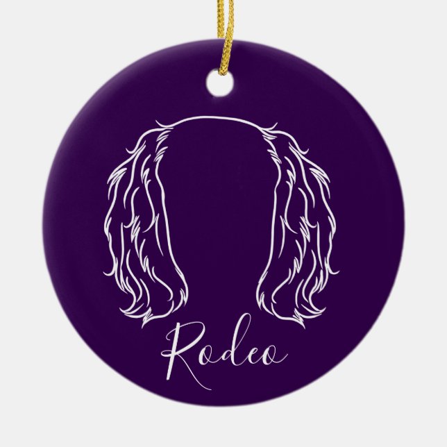 Cavalier Ornament (Paw Prints) (Front)