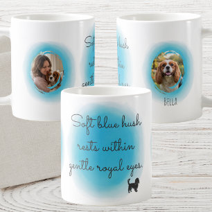Cavalier Pastel Blue Mug with Custom Photos