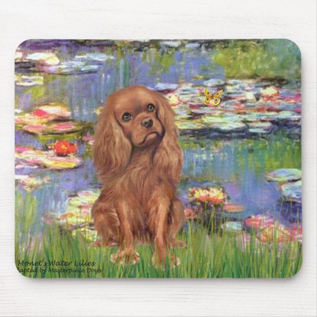 Cavalier (Ruby7) - Lilies 2 Mouse Pad (Front)