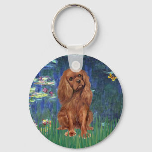 Cavalier (Ruby7) - Lilies 5 Key Ring