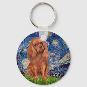 Cavalier (Ruby7) - Starry Night Key Ring