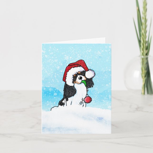 Cavalier Spaniel Christmas Card (Front)