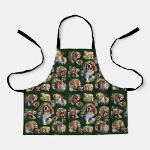 Cavalier Spaniel Collarge, Kids Full Print Apron