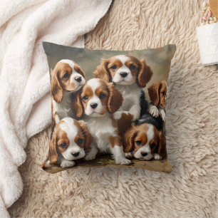 Cavalier Spaniel Puppies Just To Cute, Cushion