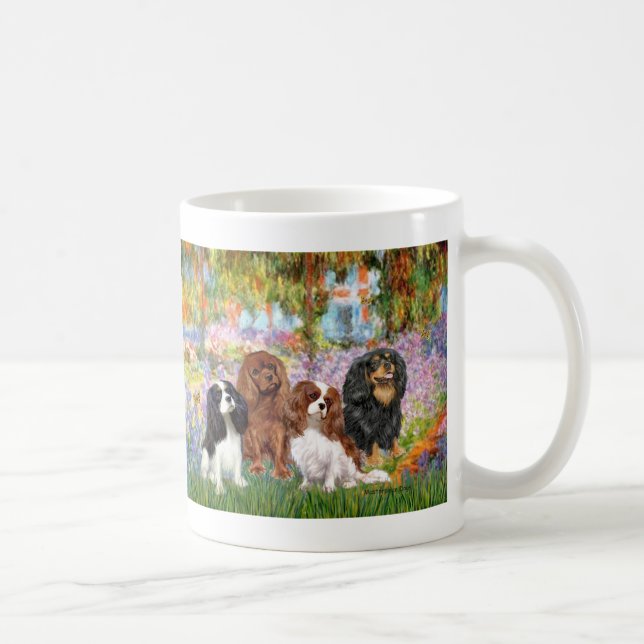 Cavaliers (4) - in Monet's Garden Coffee Mug (Right)