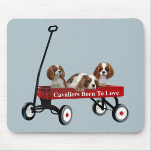 Cavaliers In Wagon Mousepad