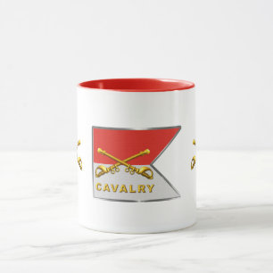 Cavalry Crossed Sabres Guidon Mug