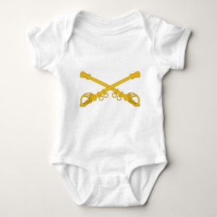 Cavalry Insignia - Crossed Sabre's Baby Bodysuit