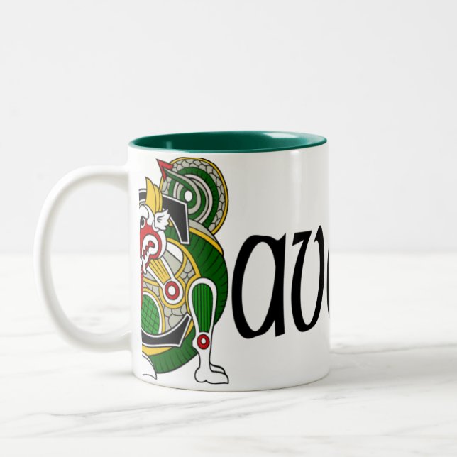 Cavanagh Celtic Dragon Mug (Left)