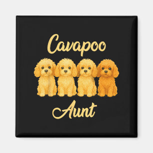 Cavao Aunt Cute Dog Lover Gift Funny Women Puppy O Magnet