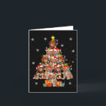 Cavao Christmas Tree Funny Santa Cavoodle Dog Xmas Card<br><div class="desc">Cavao Christmas Tree Funny Santa Cavoodle Dog Xmas Men Women Kids</div>