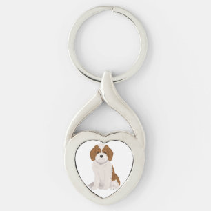 Cavapoo, Cavoodle dog mix Key Ring