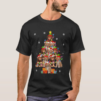 Cavapoo Christmas Tree Funny Santa Cavoodle Dog Xm T-Shirt