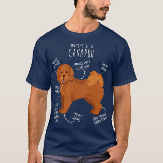Cavapoo Dog Anatomy T-Shirt