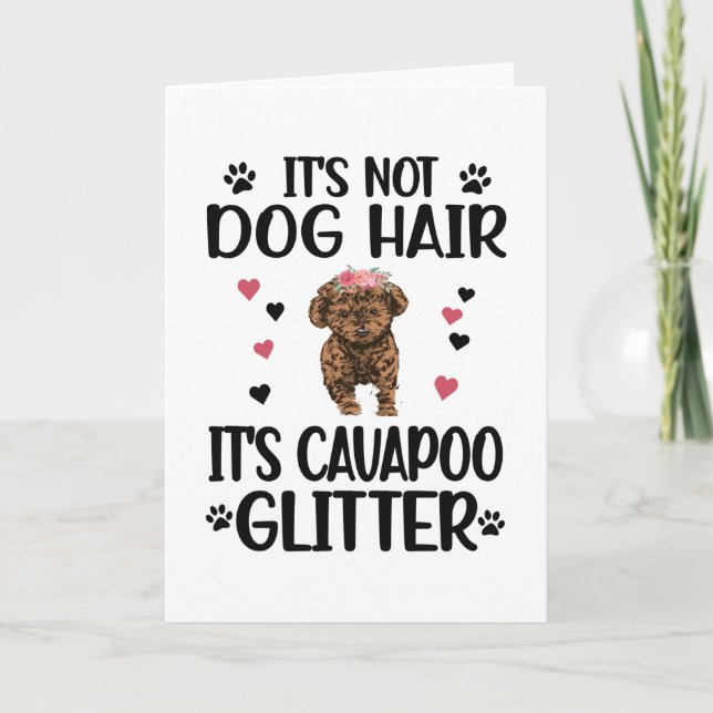 Cavapoo Dog Lover Cavapoo Mum Cavoodle Dog Owner Card (Front)