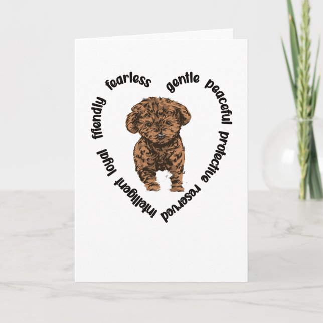 Cavapoo Dog Lover Cavapoo Mum Cavoodle Dog Owner Card (Front)