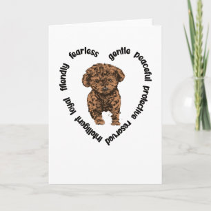 Cavapoo Dog Lover Cavapoo Mum Cavoodle Dog Owner Card