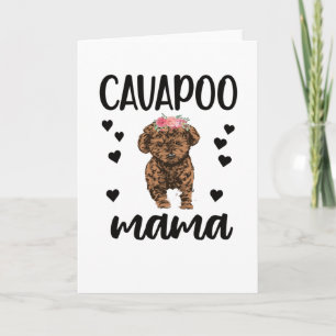 Cavapoo Dog Mama Cavoodle Dog Lover Cavapoo Mum Card