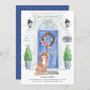 Cavapoo Front Door Moving Announcement
