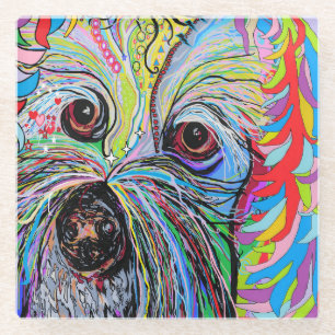 Cavapoo Glass Coaster