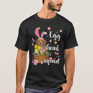 Cavapoo Happy Easter Day Easter Colourful Egg Hunt T-Shirt