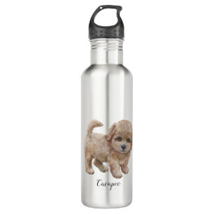 Cavapoo Puppy Watercolor Dog 710 Ml Water Bottle