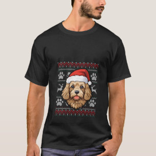 Cavapoo Santa Hat Christmas Funny Dog Mum Dad V Ne T-Shirt