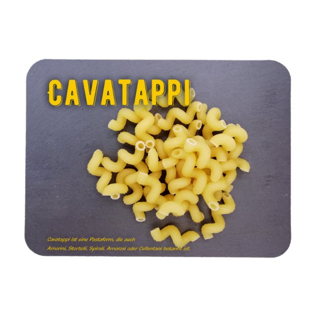 Cavatappi Italienisches Restaurant Rezept zutat  Magnet (Horizontal)