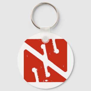 cave arrow flag key ring