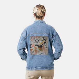 Cave Art Abstract Denim Jacket