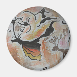Cave Art Abstract Magnet