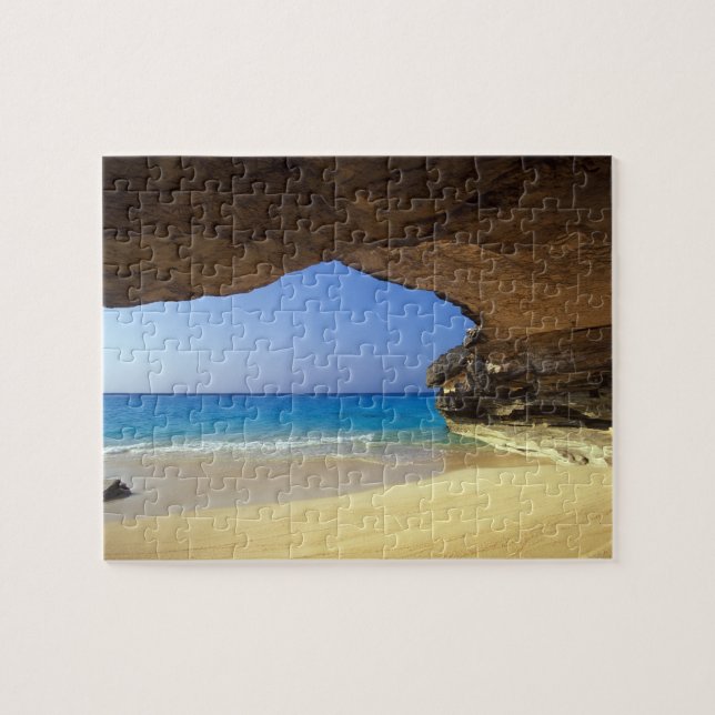 Cave at French Bay, San Salvador Island, Jigsaw Puzzle (Horizontal)
