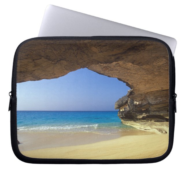 Cave at French Bay, San Salvador Island, Laptop Sleeve (Front)