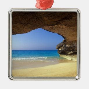 Cave at French Bay, San Salvador Island, Metal Ornament