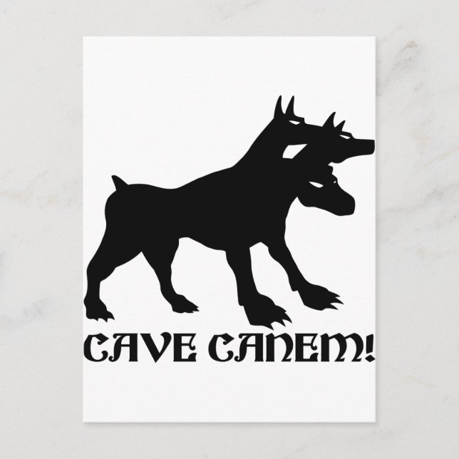CAVE CANEM - BEWARE OF DOG Latin Postcard (Front)