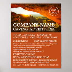 Cave, Caving Adventure Advertising Poster