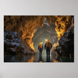 Cave Challenge Outdoors Adventure Explore The Natu Poster