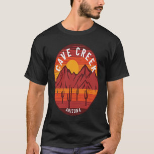 Cave Creek Arizona Vintage Cactus Sunset Desert La T-Shirt