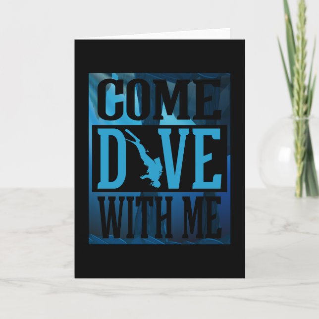 Cave Diver Come Dive with me Card (Front)