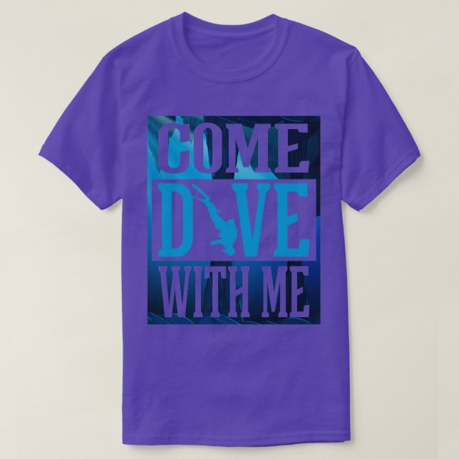 Cave Diver Come Dive with me T-Shirt (Design Front)